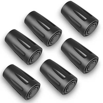 Image de OTraki 6 Pièces Embout Bâtons Marche Nordique Caoutchouc Baton Trekking Protecteurs Bouchon de pour Asphalte Tampon
