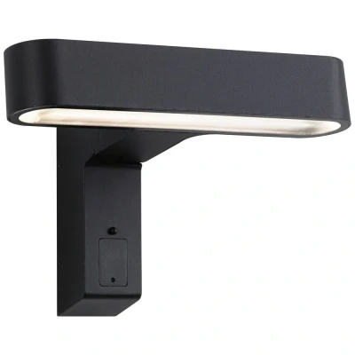 Image de Paulmann 94548 luminaire d&#039;extérieur LED applique Ito horizontal IP44 227x159mm détecteur de mouvement 65 1x6W Outdoor Anthracite Métal 3000K
