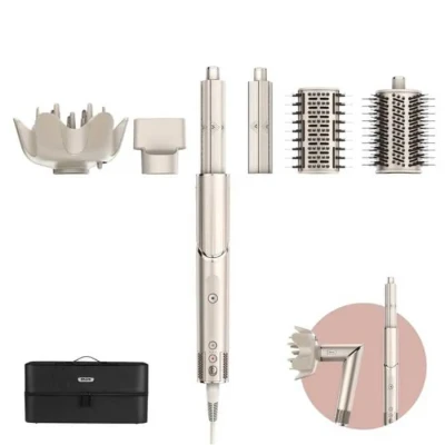 Image de Shark FlexStyle 5 en 1 Air Styler &amp; Sèche cheveux, Boucleurs Auto Wrap, Brosse Plate, Ovale, Concentrateur, Diffuseur, Étui de Rangement, sans Dommage Thermique, Champagne HD440SLEU
