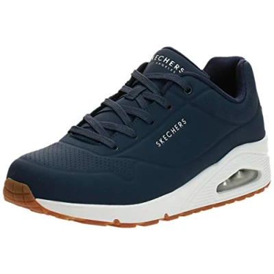Image de Skechers FemmeUno Stand On AirBaskets, Navy Durabuck Mesh, 37.5 EU