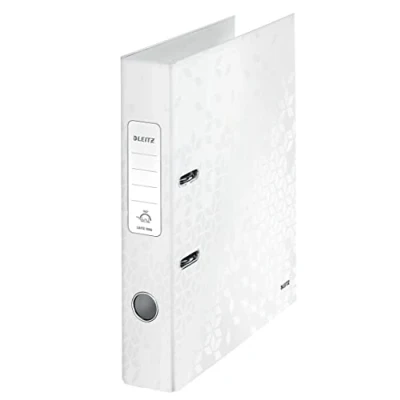 Image de Leitz Classeur à Levier, Blanc Perlé, Dos 50 mm, WOW, 10060001