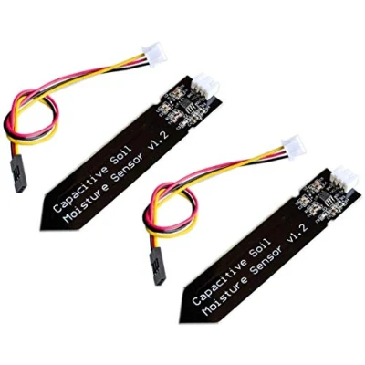Image de TECNOIOT 2pcs Capacitive Soil Moisture Sensor Corrosion Resistant Gravity 3 Pin Interface