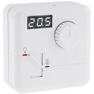 Image de ChiliTec Thermostat mural en saillie 110 230 V Affichage de la température réglable 5 à 30 C numérique pour chauffage au sol