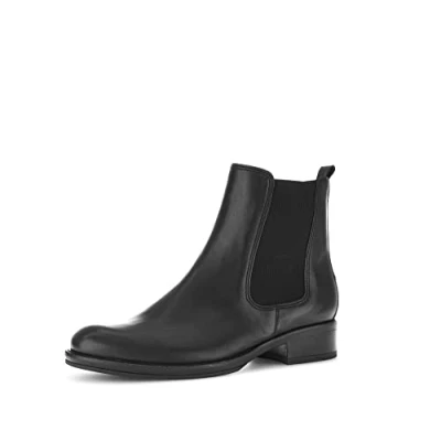 Image de Gabor Femme Bottines, Dame Bottines Chelsea,Semelle intérieure Amovible,Bottes de Glisse,Demi Bottes,Bottines,Plat,Noir (Schwarz) / 27,39 EU 6 UK