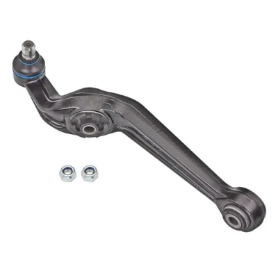 Image de MEYLE 11 16 050 3198 Bras de suspension ORIGINAL Quality avec support en caoutchouc inférieur, Essieu avant gauche barre oscillant transversal Acier