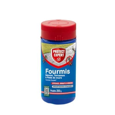 Image de PROTECT EXPERT FOURPOUD250, Anti Fourmis Poudrage Jusqu&#039;à 75m2 traités, Action Choc et Protection Longue durée, 250 GR