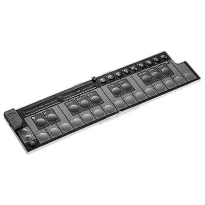 Image de Korg nanoKEY Fold Clavier contrôleur MIDI pliable à 25 touches avec USB C et TRS Blanc