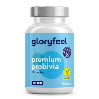 Image de Probiotique Flore Intestinale Complexe, 180 Capsules, 22 Souches Bactériennes, Lactobacillus Gasseri, Reuteri, Salivarius, avec Inuline, 10 Milliards d&#039;UFC, 100% Vegan