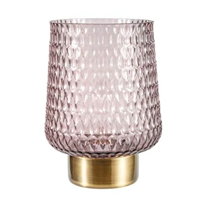 Image de Pauleen 48135 Sparkling Glamour Lampe Mobile Poser minuterie 6 Heures Pile luminaire câble Verre Gris/Métal, 0.8 W