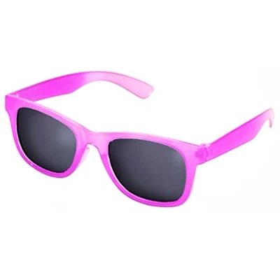Image de Kiddus Lunettes de soleil POLARISÉES pour fille, garçon, enfant, ados. A partir 6 ans. UV400 Protection 100% UVA et UVB. Verres résistants aux chocs. Beaux designs,,07 Fuchsia Transparent