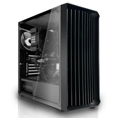 Image de SYSTEMTREFF PC de bureau AMD Ryzen 7 5700G 8x4.6GHz Radeon RX Vega 8 512Go M.2 NVMe 16Go DDR4 RAM Windows 11 Ordinateur silencieux avec WLAN pour usage professionnel multimédia
