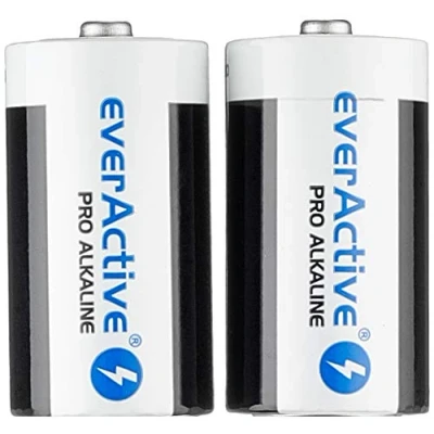 Image de EverActive C Lot de 2 Piles alcalines pour bébé LR14 R14 1,5 V Durée Vie 10 Ans