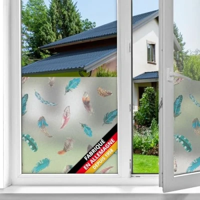 Image de d c fix film fenêtre anti regard électrostatique premium Finja opaque adhésif et décoratif brise vue cache pour vitre, vitrage, douche 67,5 cm x 1,5 m