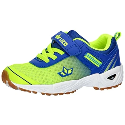 Image de Lico Mixte enfant Barney Vs Chaussure de terrain intrieur, Citron Bleu, 37 EU