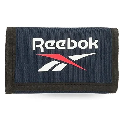 Image de Reebok Boston Portefeuille avec Porte Monnaie Bleu 13x8x2,5 cms Polyester