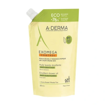 Image de A Derma Huile Exomega Control Nettoyante Emolliente Refill 500 ml