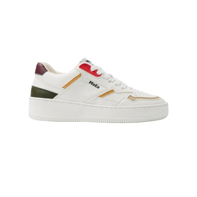 Image de MoEa GEN1 ALL IN Baskets basses, Taille: 40, White red green purple yellow beige Textile