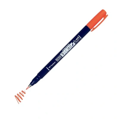 Image de Tombow WS BH94 Feutre brush Fudenosuke Néon Rouge, Pointe Dure
