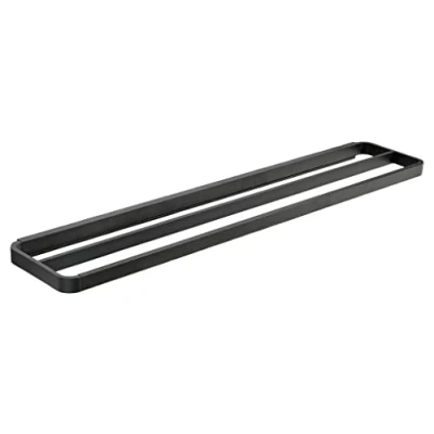 Image de Zone Denmark Rim Porte Serviettes Double Noir 70 x 12,5 2,5 cm