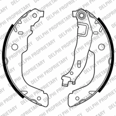 Image de DELPHI LS2000 Mâchoires De Frein 229 42 PEUGEOT: 207 3/5 portes, 208 I SW, CITROËN: C3 II, DS3 3 III, BMW: Berline