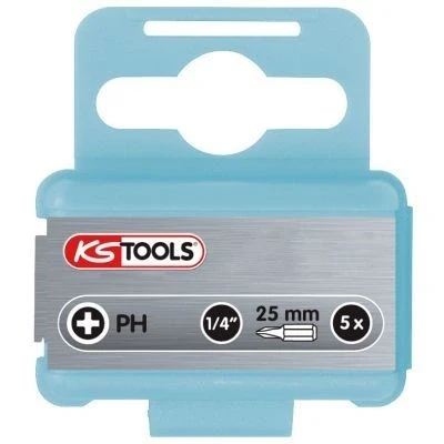 Image de KS TOOLS 910.2204 Bit pour tournevis 6,3 (1/4&quot;) Acier au nickel chrome