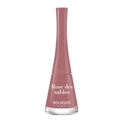 Image de BOURJOIS Vernis À Ongles 1 Seconde 38 Rose des sables Séchage Rapide En 50 Secondes Pinceau Panoramique Anti Débordement Application Facile Couleur Intense 9 ml