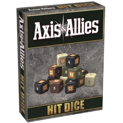 Image de Renegade Games Studio : Axis &amp; Allies Hit Dice 72 dés en 4 styles, 16 mm, sac de transport style militaire, accessoire jeu stratégie et mise à niveau