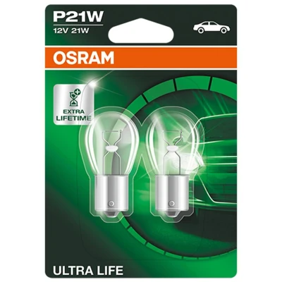 Image de OSRAM ULTRA LIFE 7506ULT 02B Ampoule, feu clignotant 12 21 P21W RENAULT: SCENIC 2, CLIO 1, Modus / Grand Modus, BMW: 5 Touring, 3 Touring
