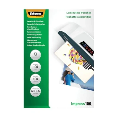 Image de Fellowes 5351205 pochettes de plastification 100 microns Format A3 Pack Technologie ImageLast