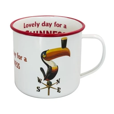 Image de Enamel Toucan On Weathervane Design Mug with Lovely Day for a Guinness