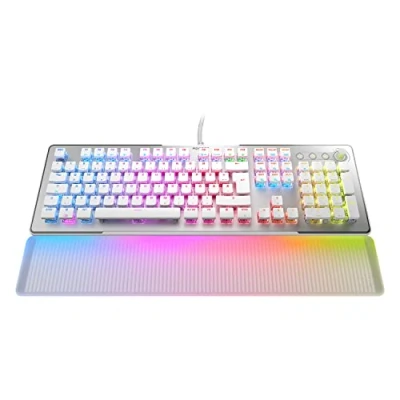 Image de ROCCAT Vulcan II Max White Gaming Tastatur Linear Red Switch, Deutsches Layout