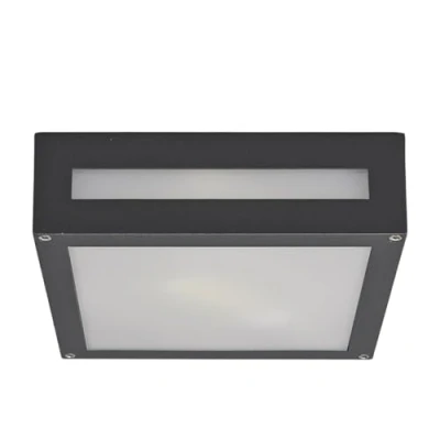 Image de Lucande plafonnier Nerea (Moderne) en Noir Aluminium (1 lampe,à E27), saillie, lampe