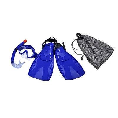 Image de Set de plongée Rointrade Mixte Masque avec tuba Palmes flexibles Taille 38 42
