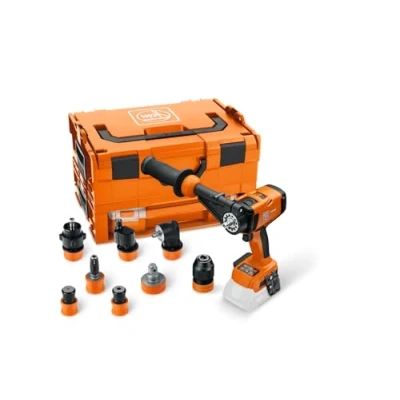 Image de FEIN Perceuse Visseuse sans fil ASCM18 4 QM AS QuickIN Set avec 7 embouts à changement rapide en coffret i BOXX, Batteries ni Chargeur