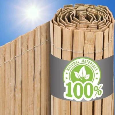 Image de urfence Ton Oasis : 100x300 Brise Vue Balcon Bambou 100% Naturel Panneau Exterieur Jardin Grillage Cache Occultant Cloture de Separation Terrasse Parvue