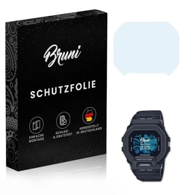 Image de Bruni protecteur d&#039;écran compatible avec Casio GBD 200 1ER Film Protecteur, cristal clair Écran (2X)