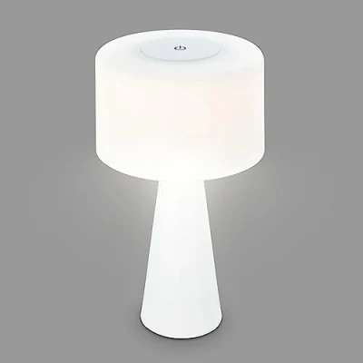 Image de Briloner Lampe de table LED Halo, rechargeable, blanc