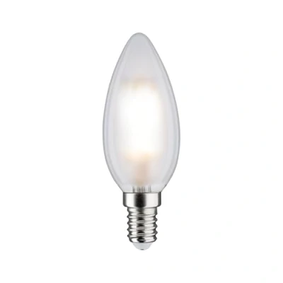 Image de Paulmann 28727 Lampe LED Flamme 5 watts gradable Ampoule Dépolie, Blanc Éclairage synthétique Lumière 4000 K E14