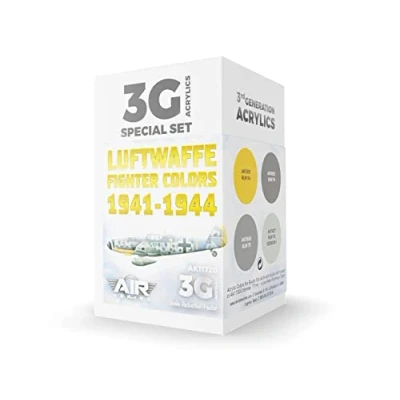 Image de AK Acrylics 3Gen AIRCRAFT SET AK11720 Luftwaffe Fighter Colors 1941 1944 3G (4x17ml)