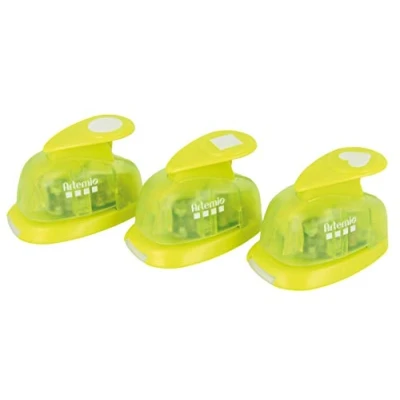 Image de Artemio kit 3 perforatrices 5/8&quot; Formes 13,5x5x16,5 cm Vert