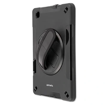 Image de 4smarts Grip Coque Rigide pour Samsung Galaxy Tab S6 Lite Support Rotatif à 360 [Portrait et Paysage] avec Sangle Prise Main