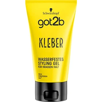 Image de got2b Colle gel pour cheveux tenue 6 (150 ml), coiffant imperméable une forte, dure comme du béton jusqu&#039;au prochain lavage des cheveux, pointes verticales et look hérisson