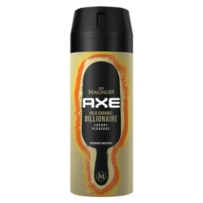 Image de Axe Gold Caramel Billionaire Limited Edition Déodorant sans aluminium pour lutter contre les bactéries et odeurs désagréables 150 ml