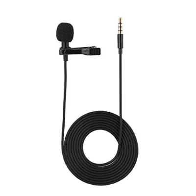 Image de Goshyda Microphone Lavalier de téléphone Portable, Mini Micro à Montage sur Clip, condensateur omnidirectionnel, pour Smartphone/Android et
