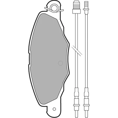 Image de DELPHI LP1629 Jeu de plaquettes frein contact signal d&#039;usure inclus sans tôle anti bruit avec accessoires CITROËN: Xantia Break