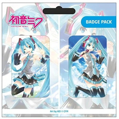 Image de POPbuddies Hatsune Miku Pin Badges 2 Pack Set A
