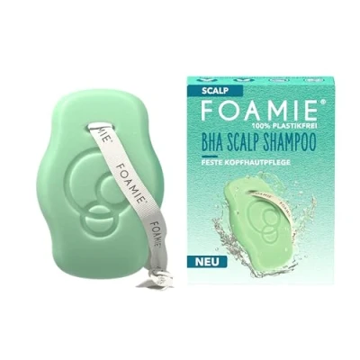 Image de Foamie Scalp Shampooing ferme anti pelliculaire pour cuir chevelu avec BHA, acide salicylique et extrait de fleur mauve, spécialisé dans les soins du chevelu, solution