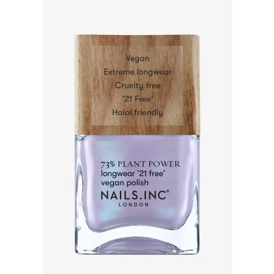 Image de Nails Inc ECO GLOW Plant Power veganer Nagellack 73% Based, 100% Vegan &amp; Tierversuchsfrei Perfekte Maniküre, Perlmutt Lila Blau Für umweltbewusste Nail Art