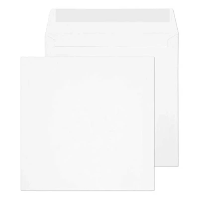 Image de Blake Purely Everyday 165 x mm 100 g/m² Enveloppes Carrées Bande Adhésive (0165PS) Blanc Boîte de 500