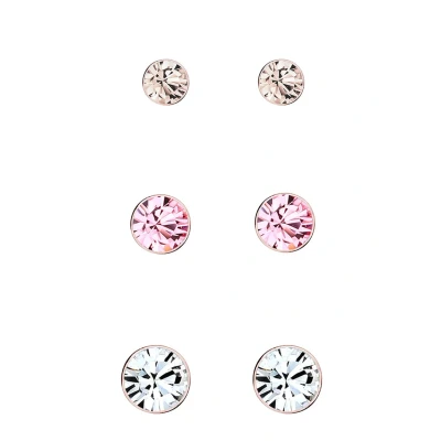 Image de Elli 3 PACK Basic Boucles d&#039;oreilles rosegoldcoloured, Femme, Taille: One Size, Rosegold coloured